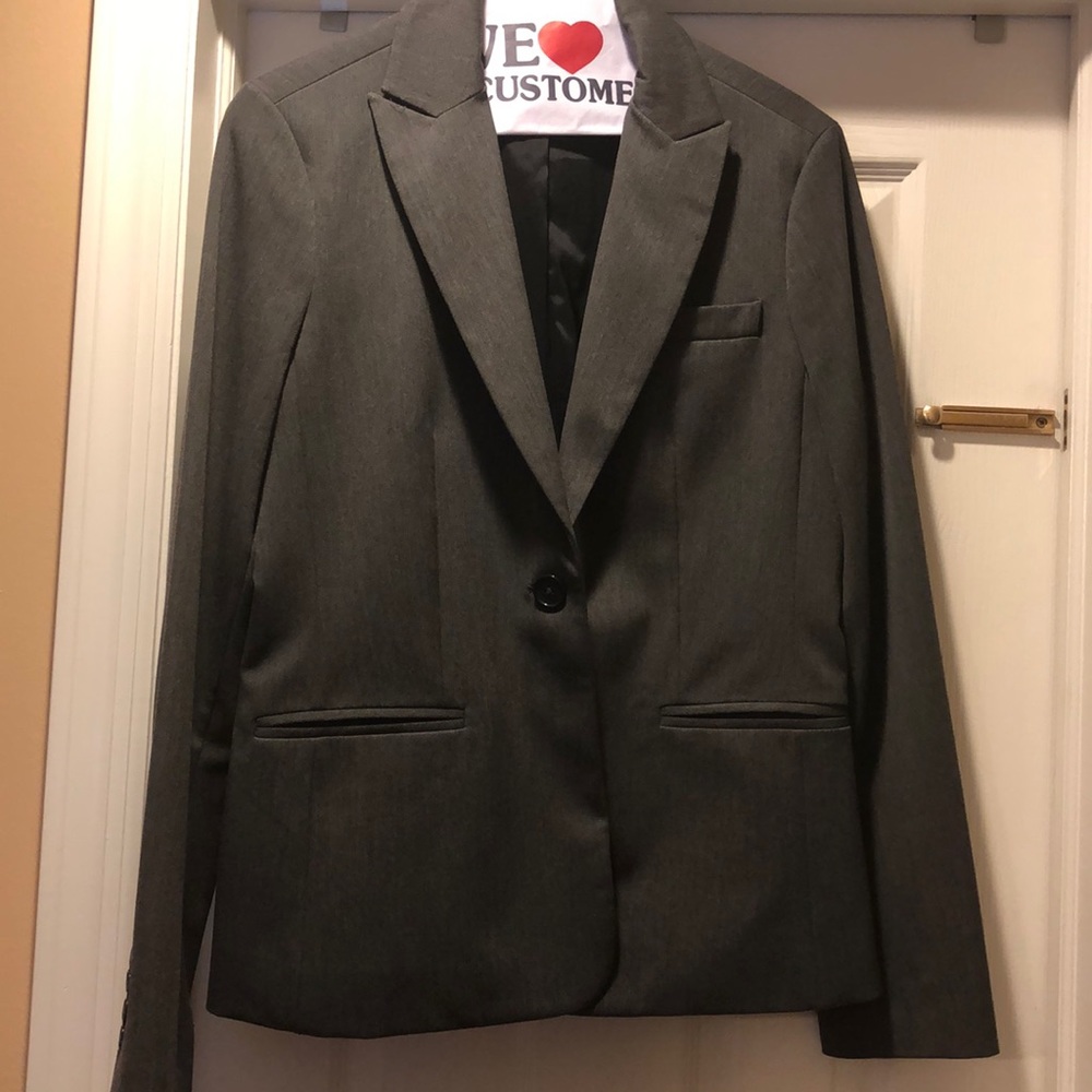 Gray work blazer